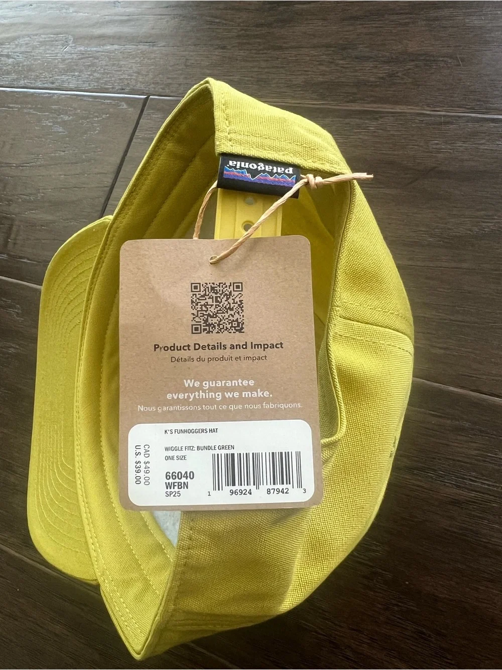 Patagonia kids funhoggers hat NWT